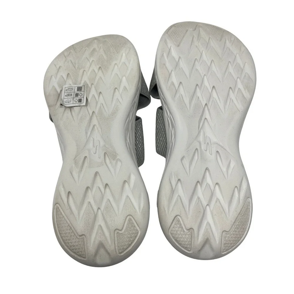 Skechers‎ Goga Mat Gen 5 Gray Slides Sandals Womens Comfort Shoes